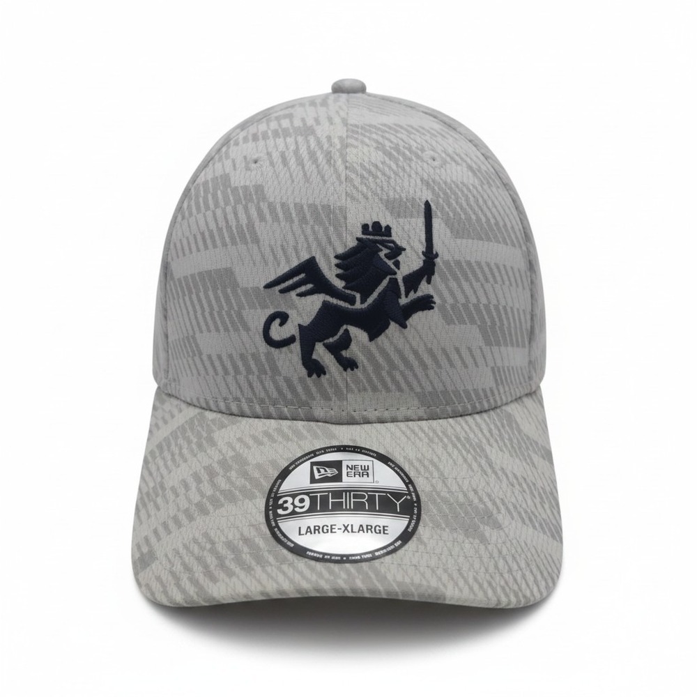 New Era FC Cincinnati‎ 39THIRTY Hat Mens Large XL White Grey MLS Soccer Cap NEW